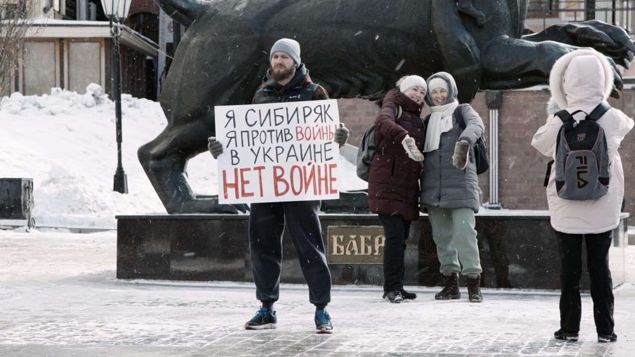 Mladí Rusové na útěku