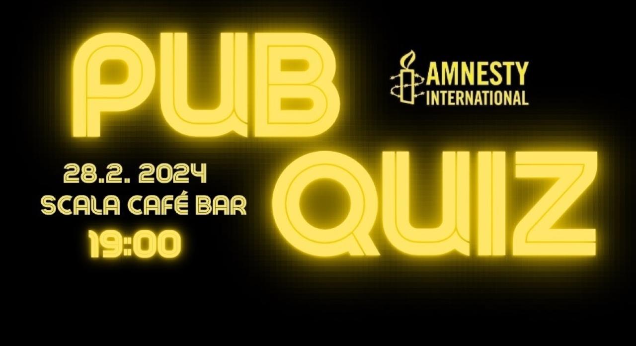 Amnesty - PUB QUIZ